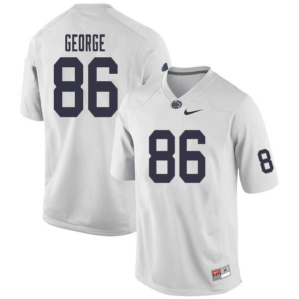 NCAA Nike Men's Penn State Nittany Lions Daniel George #86 College Football Authentic White Stitched Jersey UGL8198UK